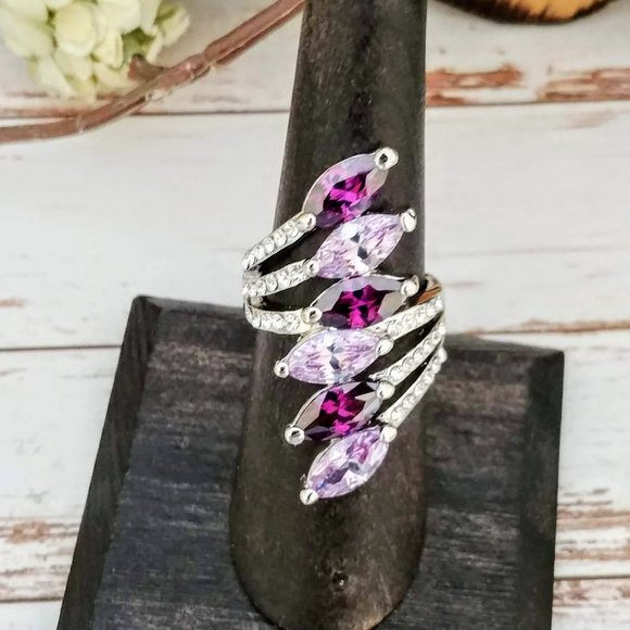 Shades of Purple Marquise Ring - Picture 5 of 5
